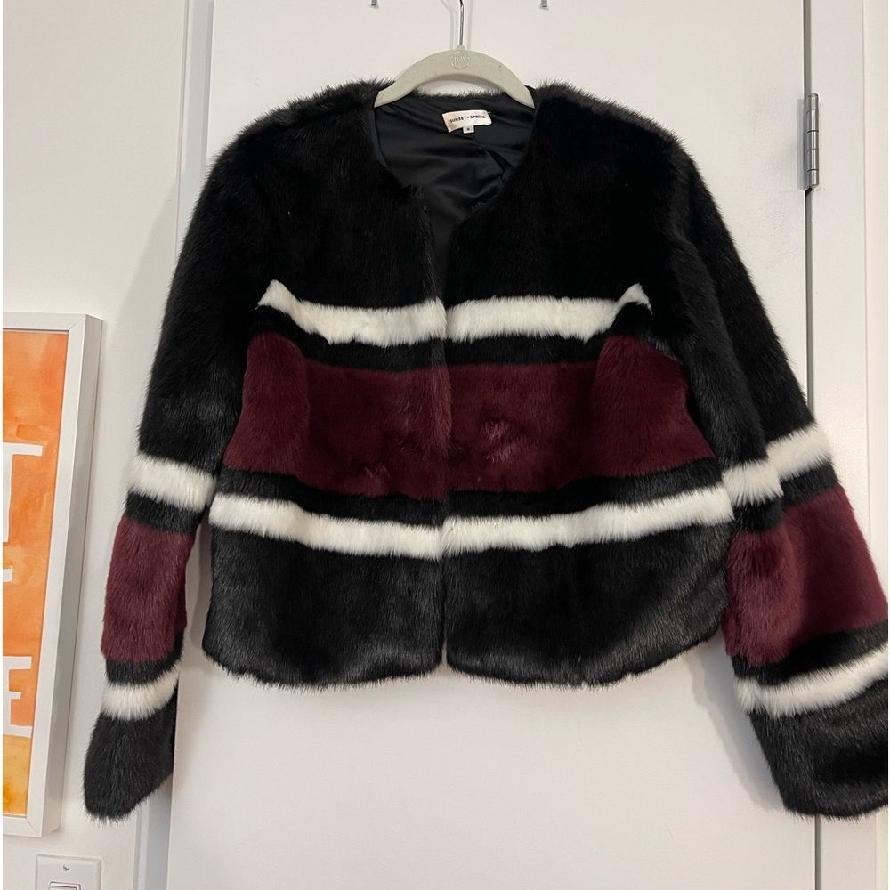 Sunset & Spring Faux Fur Jacket